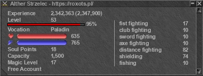 Signature for player Alther Strzelec