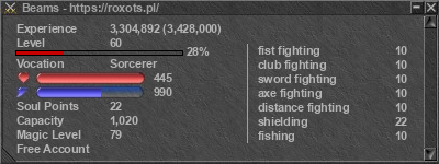 Signature for player Beams