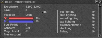 Signature for player Bolek