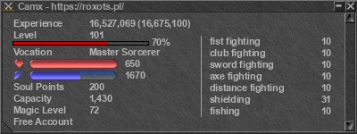 Signature for player Camx