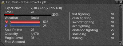 Signature for player Drutfiut