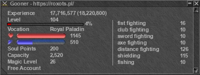 Signature for player Gooner