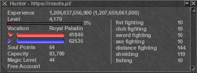 Signature for player Hunter