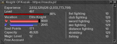 Signature for player Knight Of Kozak