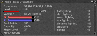 Signature for player Ninja