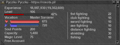 Signature for player Pyczku Pyczku