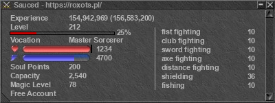 Signature for player Sauced