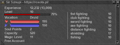 Signature for player Sir Sznupi