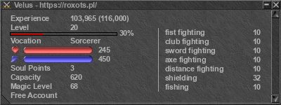 Signature for player Velus